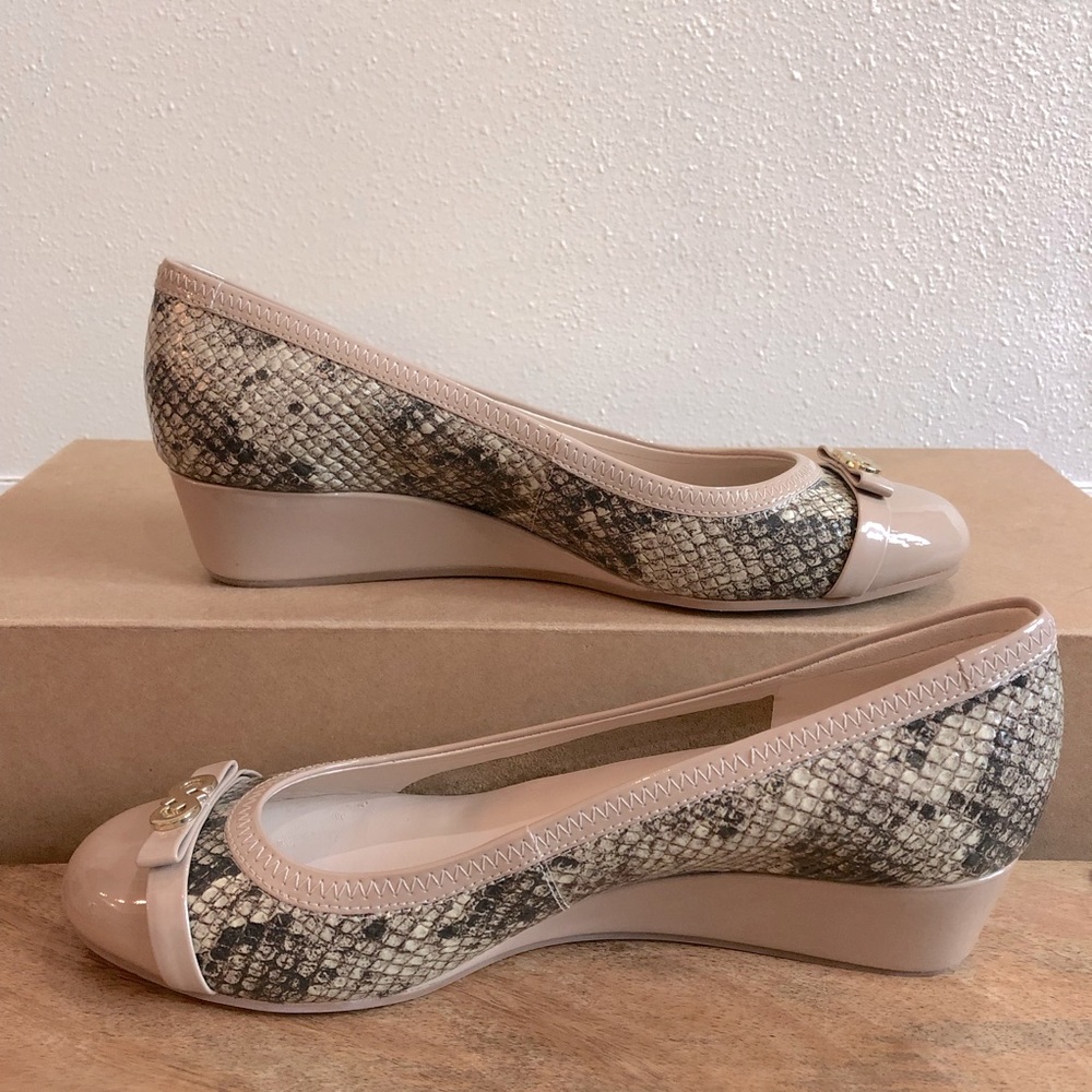 Cole Haan Snakeskin Wedges